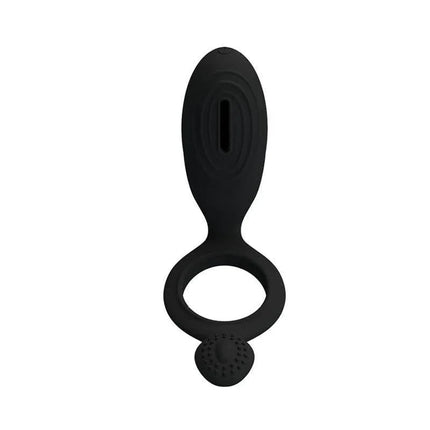 Pretty Love Cock Ring Ethel Black, premium vibrating cock ring for couples, designed for long-lasting erections and intense sensations.