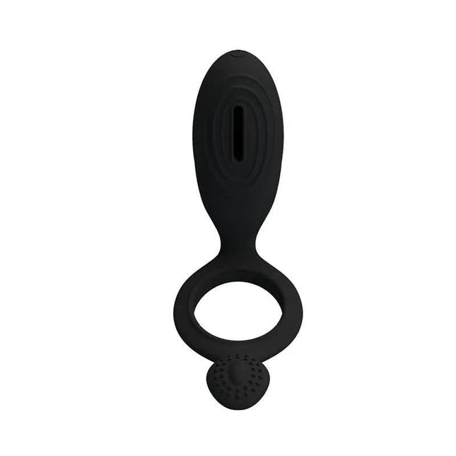 Pretty Love Cock Ring Ethel Black, premium vibrating cock ring for couples, designed for long-lasting erections and intense sensations.