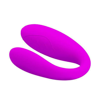 Pretty Love Couple Vibe Fascination in silky pink design for G-spot stimulation, hands-free pleasure with partner-friendly features.