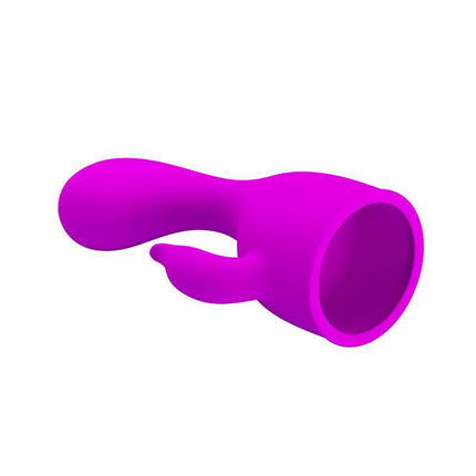 Pretty Love Head Massager Darcy Purple silicone wand attachment for G-spot stimulation in vibrant purple with ergonomic design