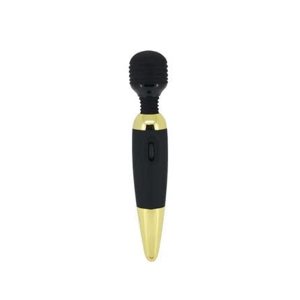 Pretty Love Massager Power Wand Black and Gold with ergonomic design and multiple vibration functions for versatile pleasure