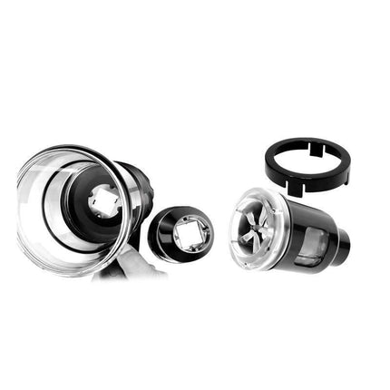 Pretty Love Masturbator Breton Black with detachable parts displayed.