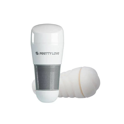 Pretty Love Masturbator Kitty White with soft silicone sleeve and durable exterior for lifelike pleasure