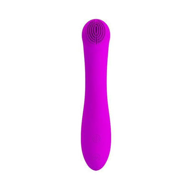 Pretty Love Mini Massager Len Purple ergonomic wand for G-spot stimulation and full-body pleasure, featuring 30 customizable vibration modes.