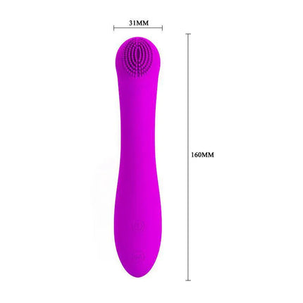 Pretty Love Mini Massager Len Purple with ergonomic design and 30 vibration modes for G-spot and full-body pleasure.