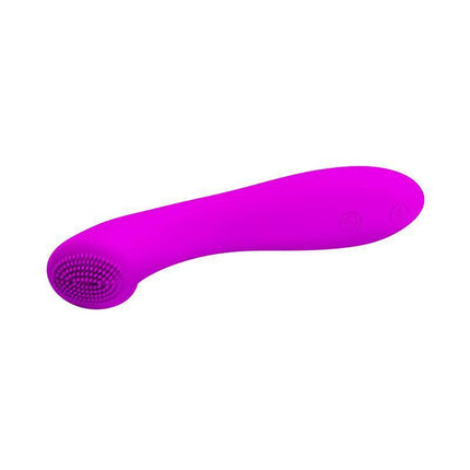 Pretty Love Mini Massager Len Purple, ergonomic G-spot stimulator with 30 vibration modes, bright purple design for versatile pleasure.