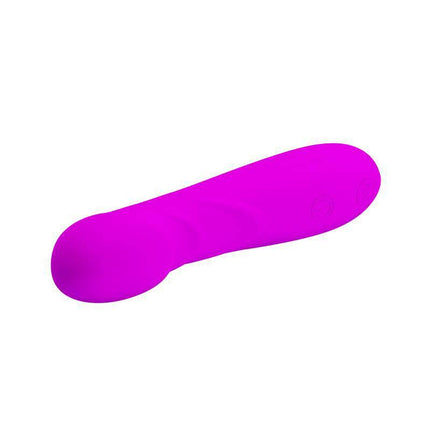 Pretty Love Mini Massager Reuben Purple, silicone G-spot massager for wellness and comfort, luxury design with petal-shaped finish.