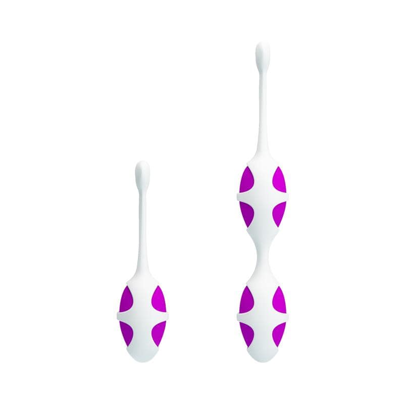 Pretty Love Oval Shaped Kegel Balls Purple - secretsextoys.store