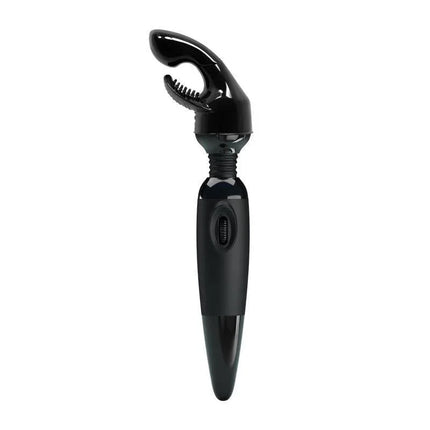 Pretty Love Sensual Massager Black, ergonomic design, versatile stimulation, discreet, compact, sleek black finish, total length 25.2 cm.