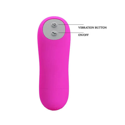 Pretty Love Vibe Archer Pink vibrator with 12 vibration modes and easy controls for targeted stimulation.