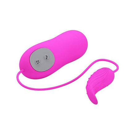 Pretty Love Vibe Archer Pink premium vibrator with remote control, featuring teardrop shape for targeted stimulation and 12 vibration modes.