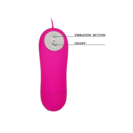 Pretty Love Vibe Blair Purple remote control with vibration and power buttons