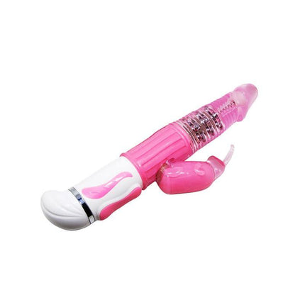 Pretty Love Vibe Fascination Pink flexible vibrator with ergonomic design for customizable pleasure, features soft material for comfort.