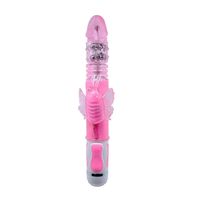 Pretty Love Vibe Fascination Pink with textured beads and flexible design for exciting multi-sensory experiences
