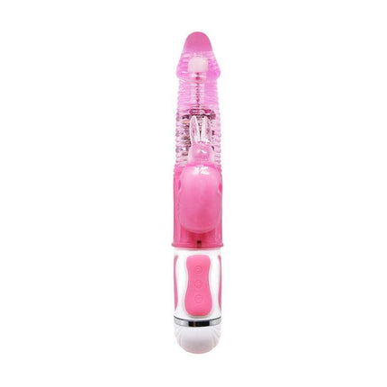 Pretty Love Vibe Fascination Pink, flexible pink vibrator for personalized pleasure, adaptable to curves, 27.5 cm length, 3.7 cm diameter.