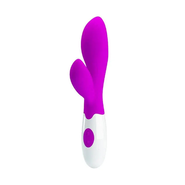 Pretty Love Vibe Newman Purple dual-action wand with 30 vibration functions for precise stimulation.