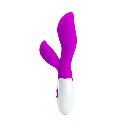 Pretty Love Vibe Newman Purple dual-action wand with 30 vibration functions for customizable pleasure.