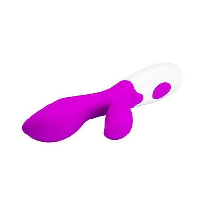 Pretty Love Vibe Newman Purple dual-action wand with 30 vibration functions for customizable pleasure and precise stimulation.