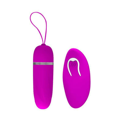 Pretty Love Vibrating Bullet Debby Purple with remote control, sleek silicone design for comfortable use, 12 vibration functions.