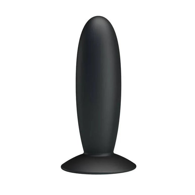 Pretty Love Vibrating Butt Plug Anal Black with suction cup base for versatile use
