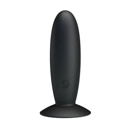 Pretty Love Vibrating Butt Plug Anal Black with suction cup base and 12 vibration modes for enhanced pleasure.