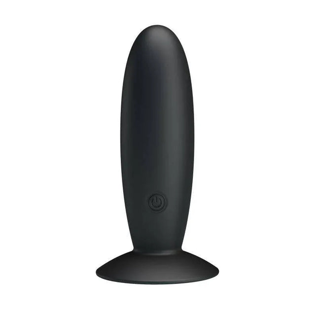 Pretty Love Vibrating Butt Plug Anal Black with suction cup base and 12 vibration modes for enhanced pleasure.
