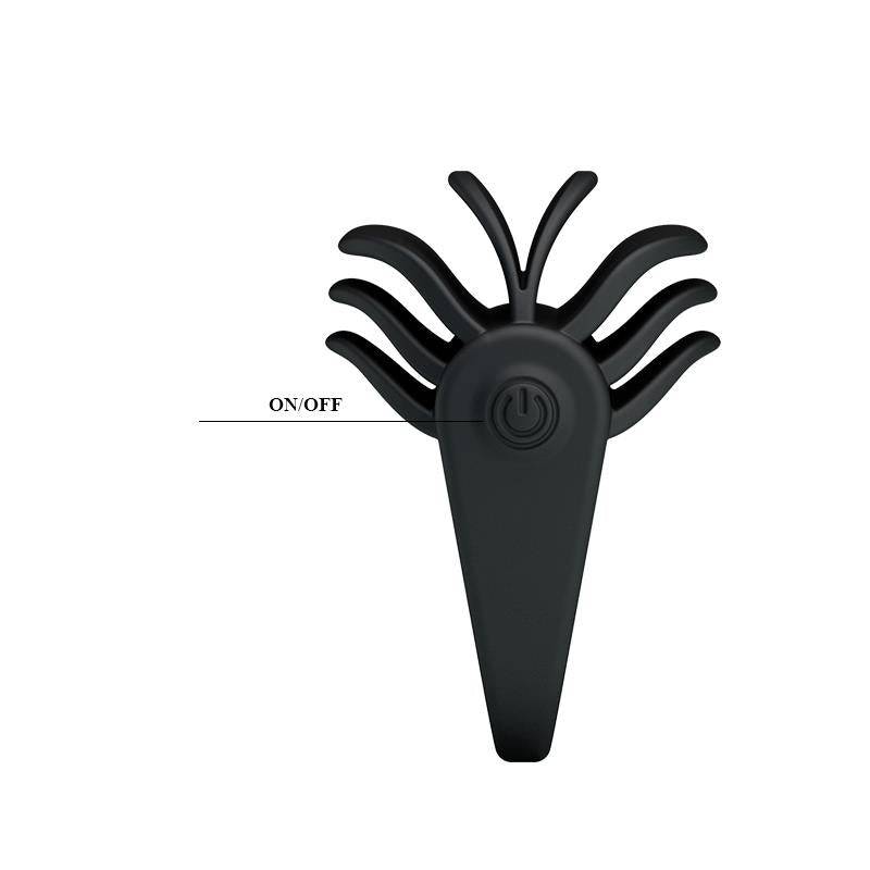 Pretty Love Vibrating Cock Ring Chester Black - secretsextoys.store