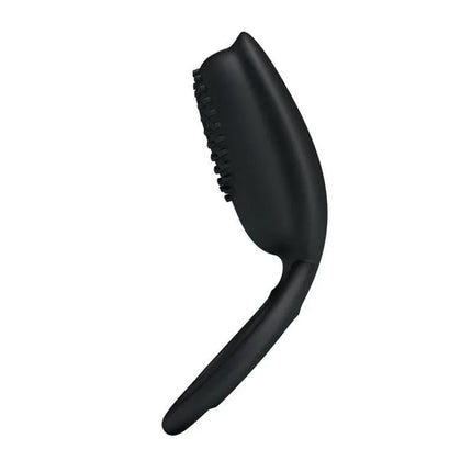 Pretty Love Vibrating Cock Ring Esther Black with secure fit and powerful stimulation for couples