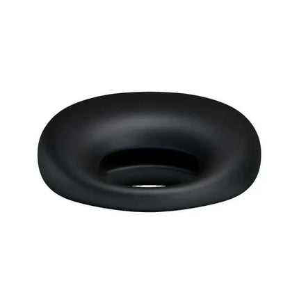 Pretty Love Vibrating Cock Ring Trap Black silicone ring for enhanced intimacy and support, designed for couples.
