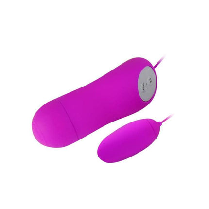Pretty Love Vibrating Egg Eunice Purple with 12 functions for versatile stimulation, compact and discreet design for solo or partner use.