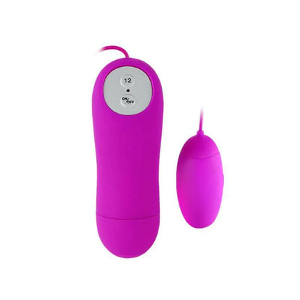 Pretty Love Vibrating Egg Eunice Purple with remote control, compact design for versatile use.