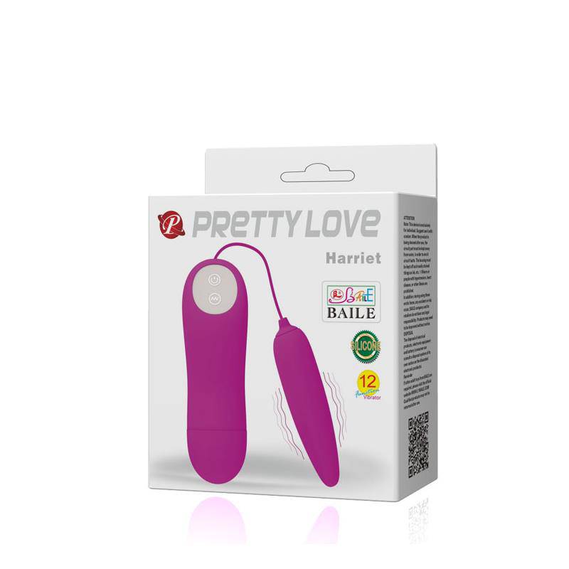 Pretty Love Vibrating Egg Harriet Purple - secretsextoys.store