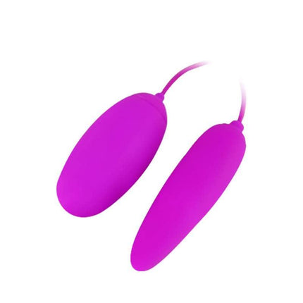 Pretty Love Vibrating Egg Irma Purple, double vibrating egg for dual stimulation, sleek ergonomic design, intense pleasure