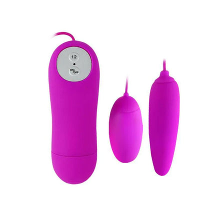 Pretty Love Vibrating Egg Irma Purple with dual stimulation feature