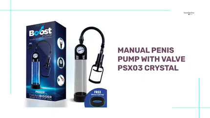 Manual Penis Pump with Valve PSX03 Crystal by@Outfy