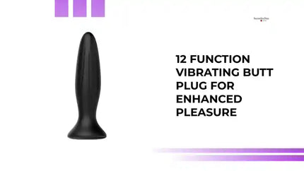12 Function Vibrating Butt Plug for Enhanced Pleasure by@Outfy