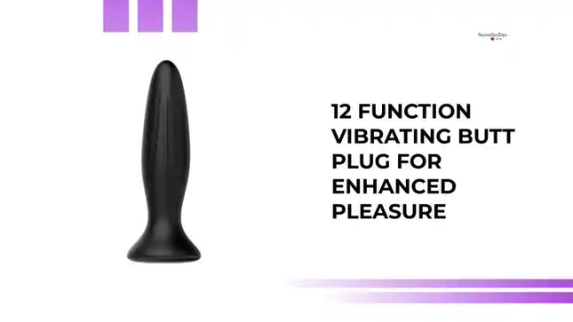 12 Function Vibrating Butt Plug for Enhanced Pleasure by@Outfy