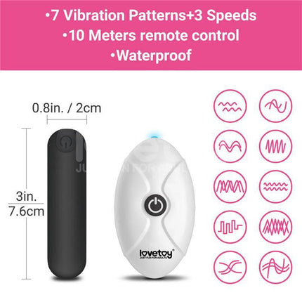 Remote for Printed Vibrating Sexy Panties 24-27 with 7 vibration patterns and 3 speeds; 10 meters remote control; waterproof design