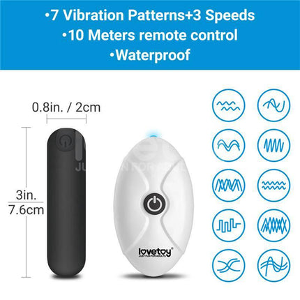 Printed Vibrating Sexy Panties 28-33 remote control with 7 vibration patterns and waterproof feature