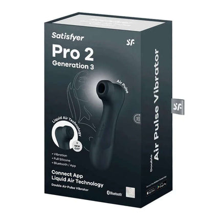 Pro 2 Gen 3 Liquid Air Technology Suction and Vibration App Connect Black product packaging