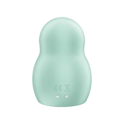 Pro To Go 1 Mint pulsed air stimulator, compact travel size, mint color, rounded shape, 11 waving and 12 vibration functions