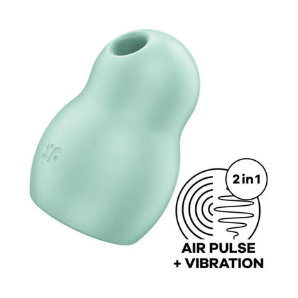 Pro To Go 1 Mint pulsed air and vibration stimulator in mint color with glossy finish. Compact travel size and waterproof design.