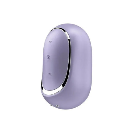 Pro To Go 2 Violet pulsed air stimulator with 11 waving, 12 vibration functions, compact travel size, silicone, waterproof.