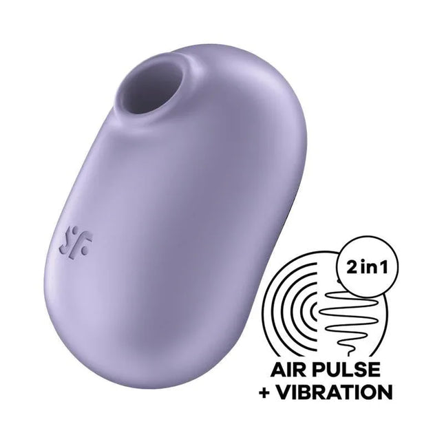 Pro To Go 2 Violet compact air pulse and vibration stimulator with silicone finish, 11 waving and 12 vibration functions.