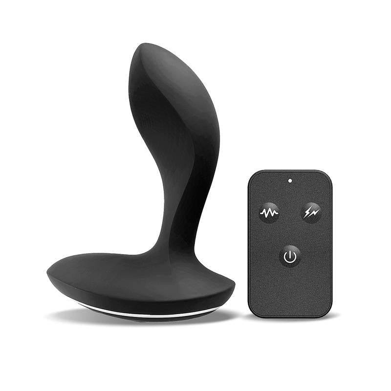 Prostate Massager with Electric Shock and Vibration and Remote Control - secretsextoys.store
