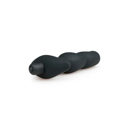Black Prostate Vibrator Silicone massager with ergonomic design for enhanced intimate satisfaction.