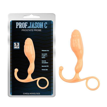Prostatic Stimulator Probe with a bulbous shape for targeted prostate massage, featuring a rounded tip for comfortable insertion.