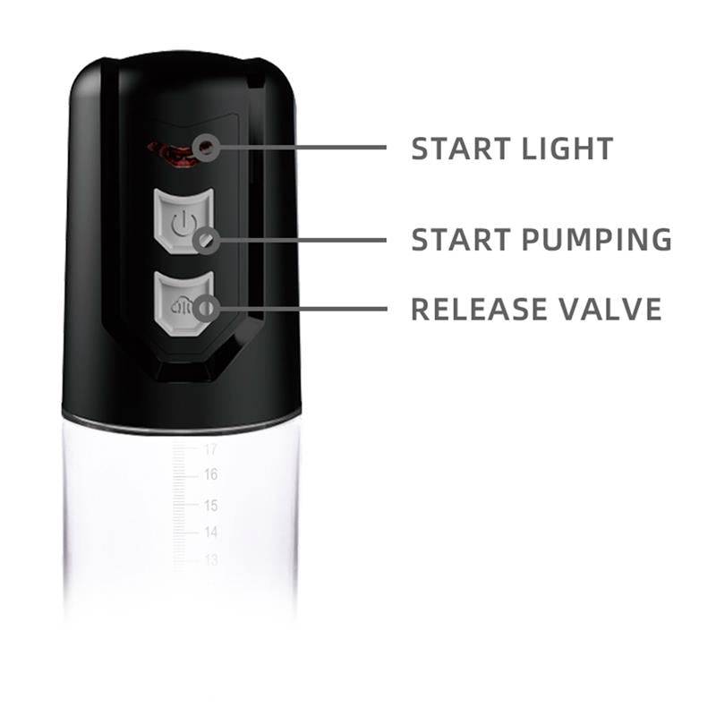 PSX10 Automatic Penis Pump Crystal - secretsextoys.store