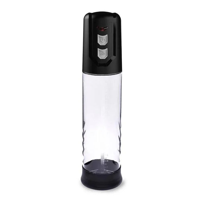 PSX10 Automatic Penis Pump Crystal with simple controls for enhanced intimacy and confidence