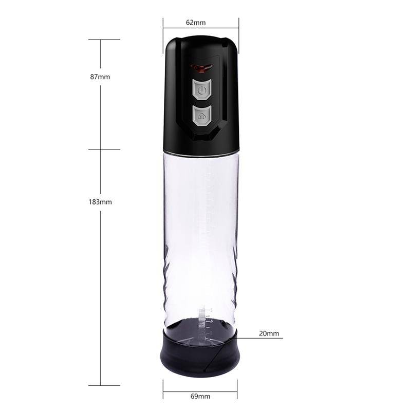 PSX10 Automatic Penis Pump Crystal - secretsextoys.store
